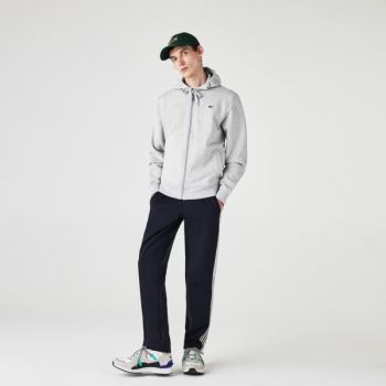 Lacoste SPORT Hooded Lightweight Bi-material Sweatshirt Pánské - Mikiny Šedé / Světle Šedé | CZ-KPxh